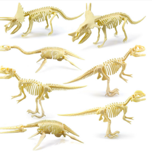 Birthday Gifts Small quantity Mini kid toy Collection resin plastic pvc figure skeleton fossil dinosaur toy