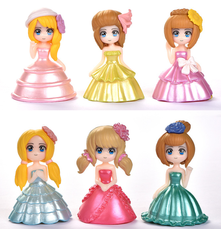 cake topper garden statue action figure toy miniature kawaii doll princess figurine