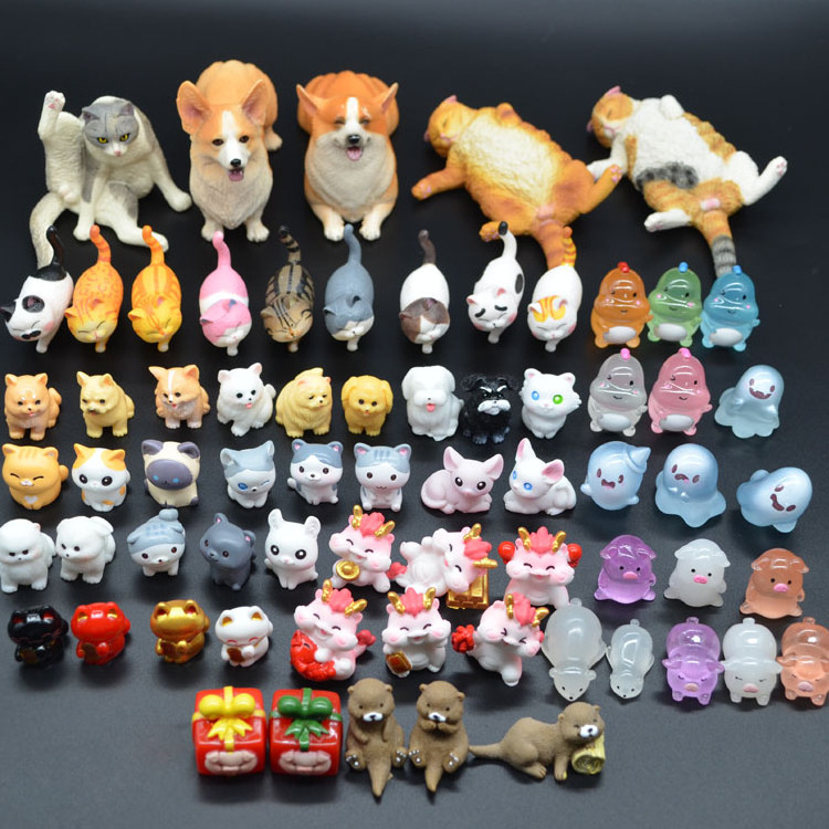 thousands of designs animal figure toys for kids superhero cat succulent grandma fairy miniature little mini figures