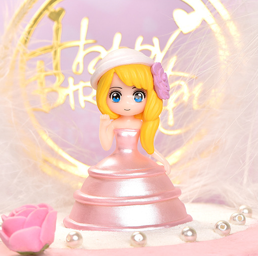 cake topper garden statue action figure toy miniature kawaii doll princess figurine