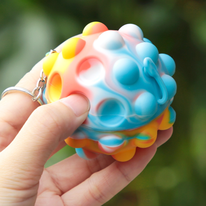 Poppers Its 3D Squeeze Anti-Pressure Pop Balls Push Bubble Its Sensory Toys Squishy Fidget Ball