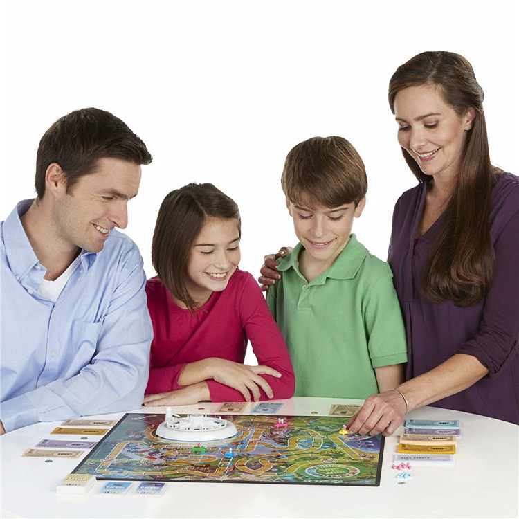 Giant Edition Family Board Game Indoor/Outdoor Fun Game with Big Oversized Gameboard Cards Spinner for Adults and Kids