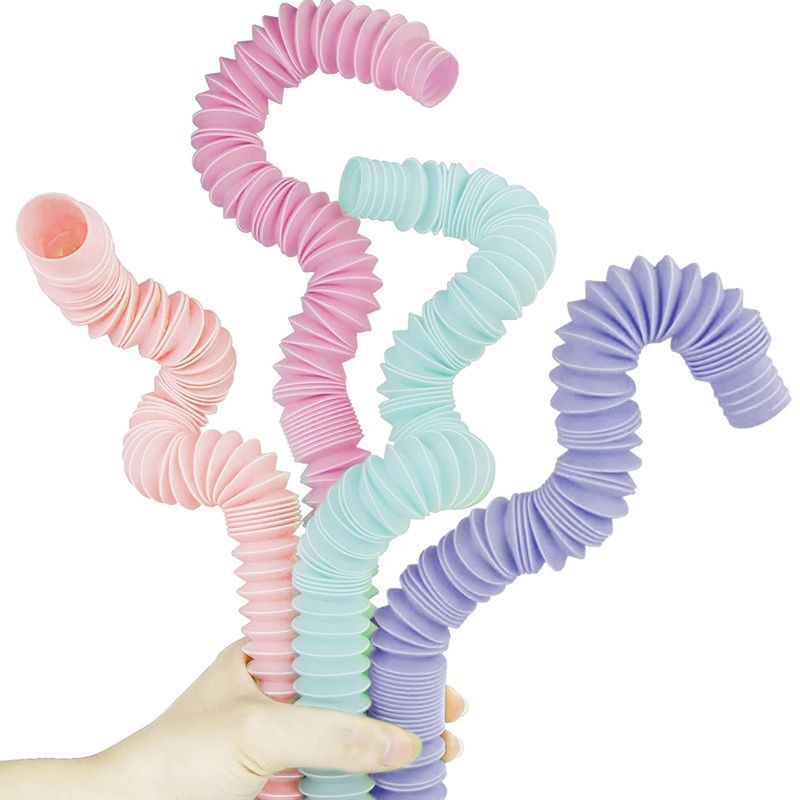 Fun Telescopic Tube Vent Play Occupational Therapy Toy Mini Popular Color for Children's