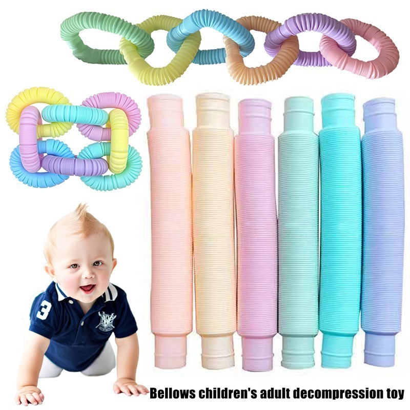 Fun Telescopic Tube Vent Play Occupational Therapy Toy Mini Popular Color for Children's