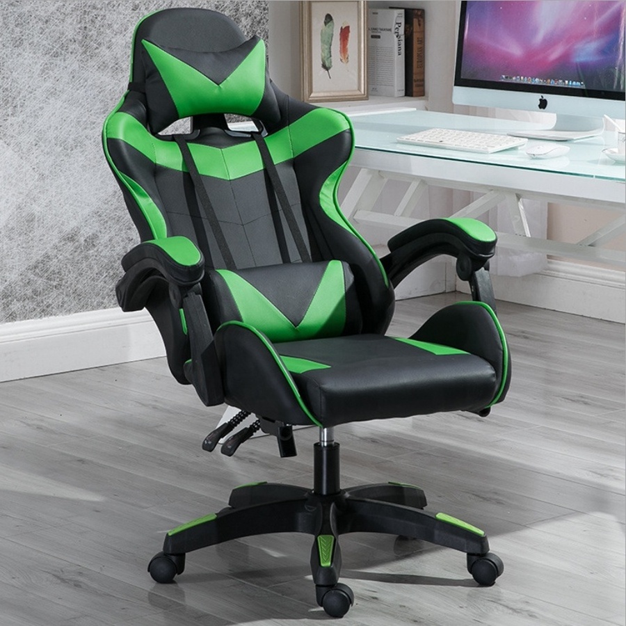 Free Sample Factory Price Red Gamer Gaming Office Silla Chair And Table For Sale Massage Computer Racing Chair With Footrest