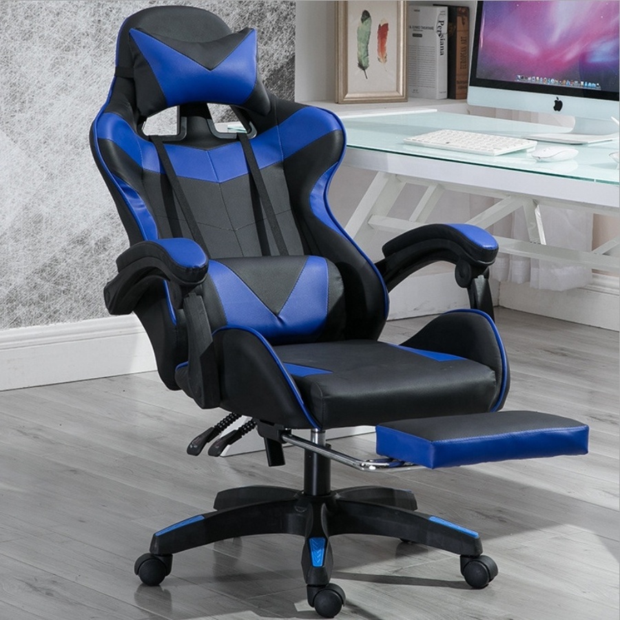 Free Sample Factory Price Red Gamer Gaming Office Silla Chair And Table For Sale Massage Computer Racing Chair With Footrest