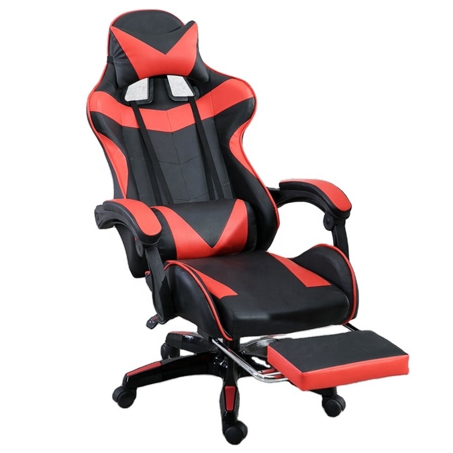 Dropshipping Red And Black PU Leather Economic Gaming E-Sports Chair For PC Gamers