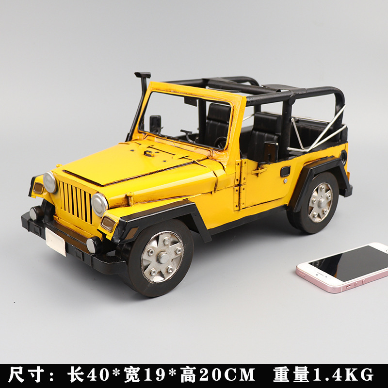 metal folding car  diecast toys vintage  electric custom metal car electric classic cars for kids Jeep Wrangler  model