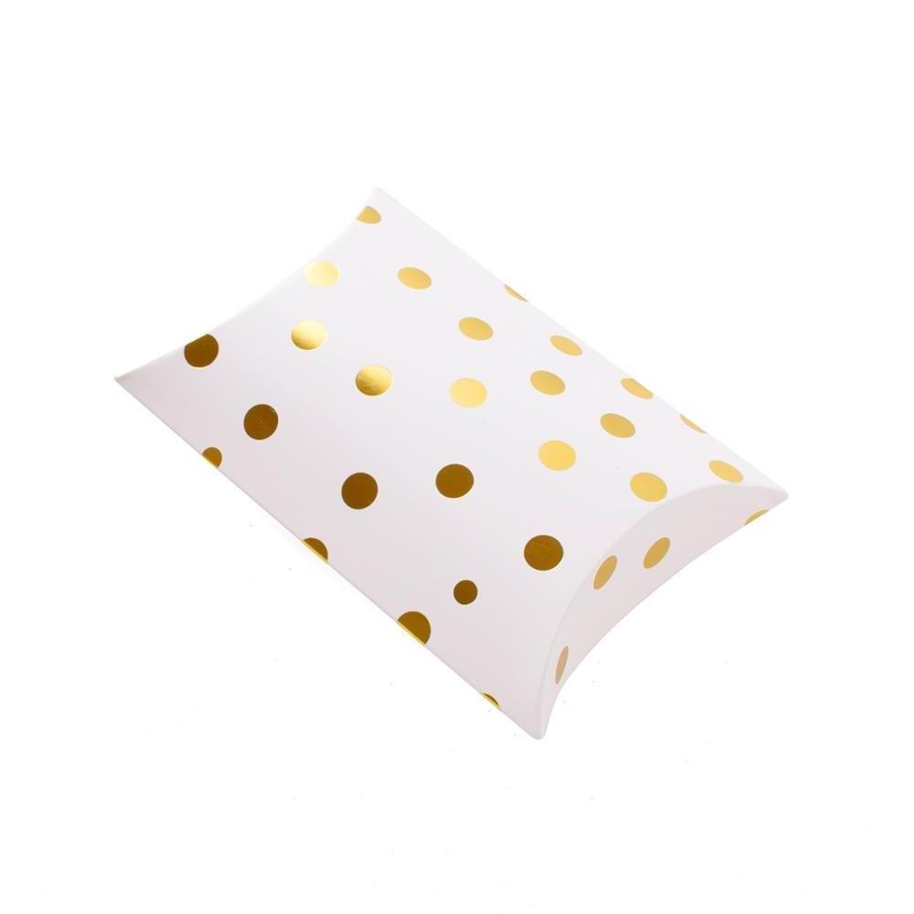 Exquisite string wrapped gold foil high-grade wedding candy packing pillow box ready to ship