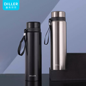 BPA free 1000ml 1 litre thermo insulated stainless steel water bottles Thermos Vacuum Flask 1L Travel water Bottle