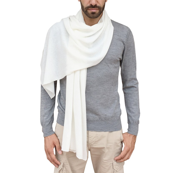 2024 cashmere scarf white shawl cashmere mans cashmere shawl