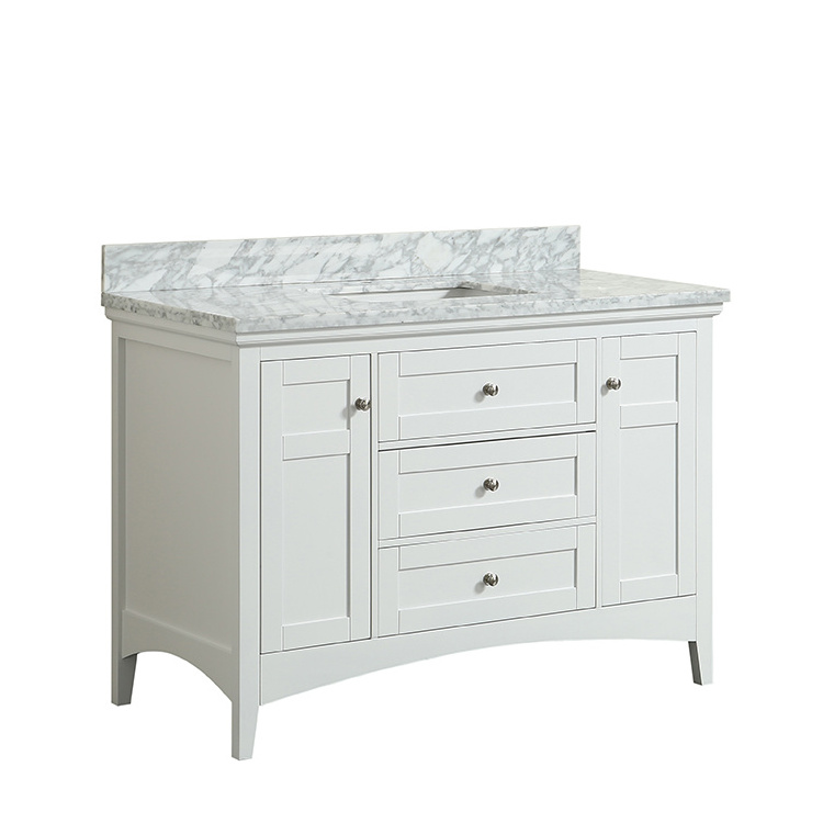 American Style Artisan Modern Bathroom Kitchen Design Mdf Bathroom Vanity Cabinets With Mirror Curved Bathroom Vanity