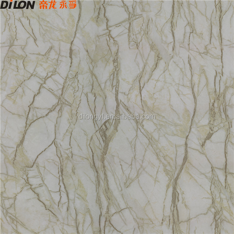 PVC glossy dark marble film for interior wall decoration