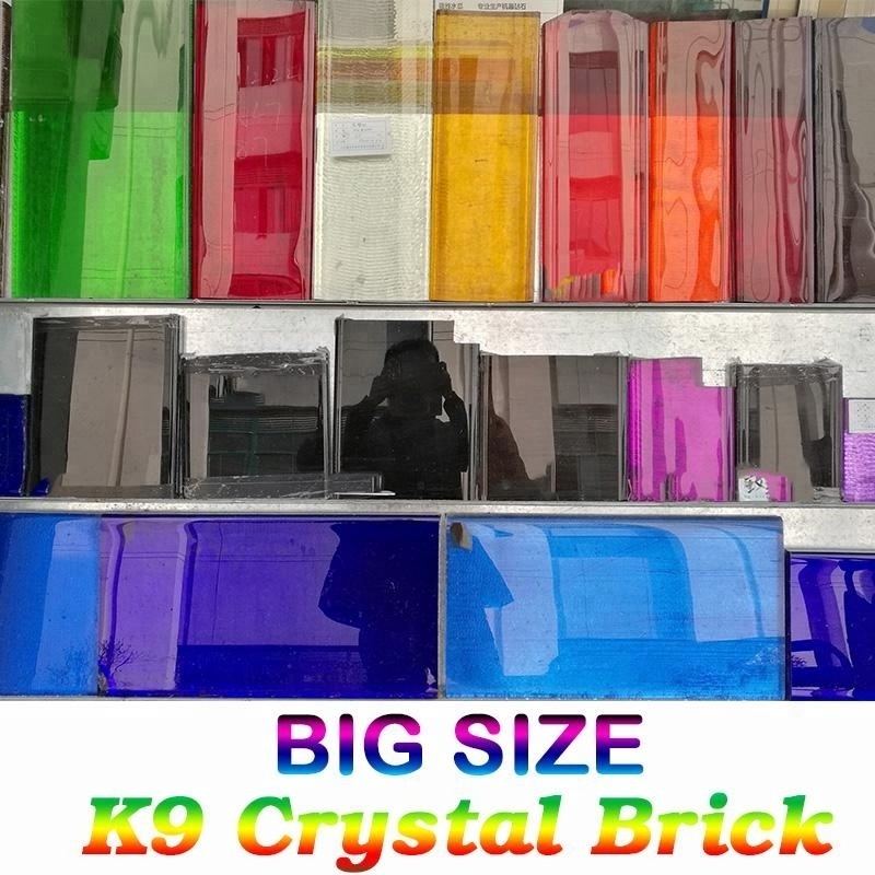 Clear Building material crystal eagle wall K9 Glass Brick Raw Material dimensions