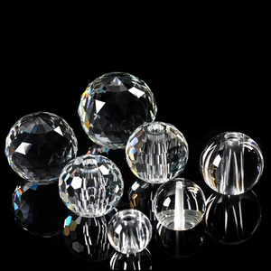 Wholesale cheaper k9 bubble crystal glass ball tealight candle holders for weddings Centerpieces Holiday party home decorative