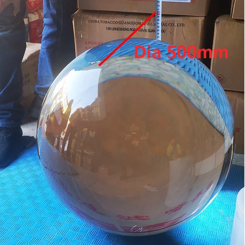 Factory Large Crystal Balls 500mm Solid Quartz Spheres Feng Shui Clear Glass Ball 250mm 300mm 400mm Big Glass Decor Crystal Ball