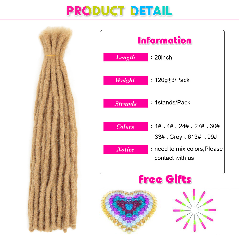 Vastdreads Natural Dreads Locks Loc Hair Extension 18 Inch Natural Locks Handmade Dread Lock Hair Extension Dreadlocks