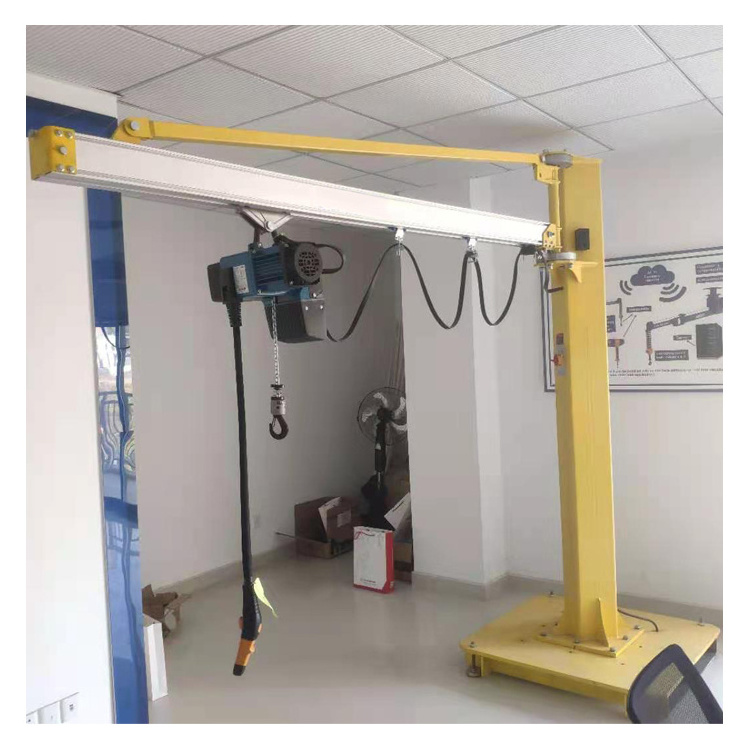 Aluminum design 500kg floor mounted electric hoist jib crane Philippines