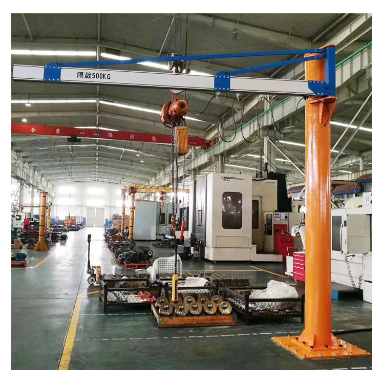 Aluminum design 500kg floor mounted electric hoist jib crane Philippines