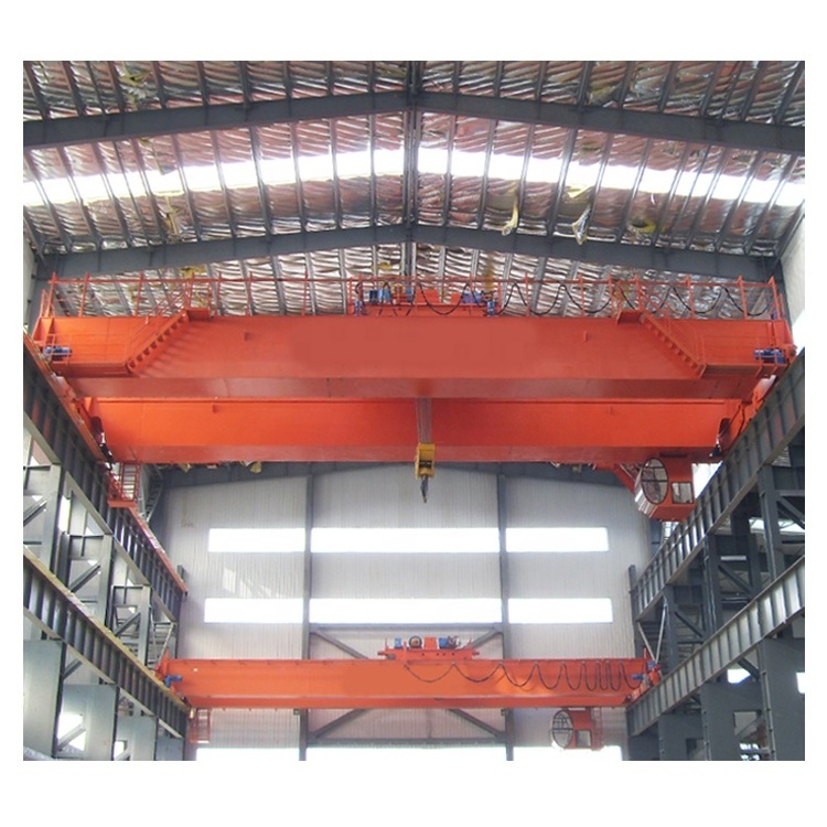 QD model 300 ton 320  European 350 Ton double girder beam used electric overhead traveling bridge cranes in workshop for sale