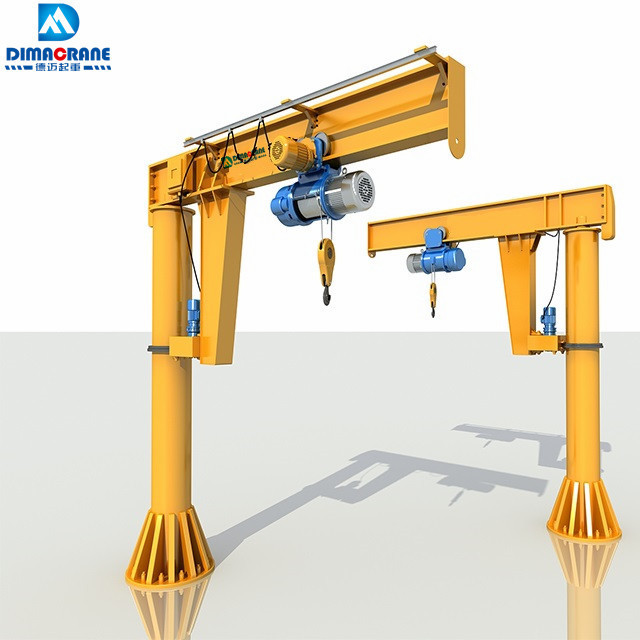 1 t 2 ton free standing used jib crane design for sale with CD wire rope hoist price