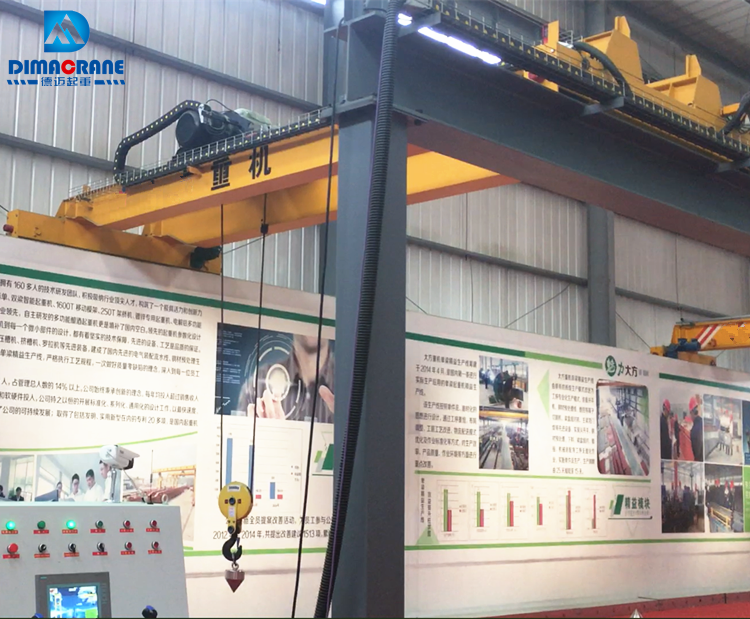 Artificial intelligence Smart double girder overhead crane price with Precise positioning