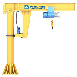 1 t 2 ton free standing used jib crane design for sale with CD wire rope hoist price