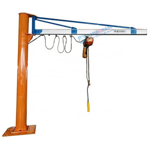 Aluminum design 500kg floor mounted electric hoist jib crane Philippines