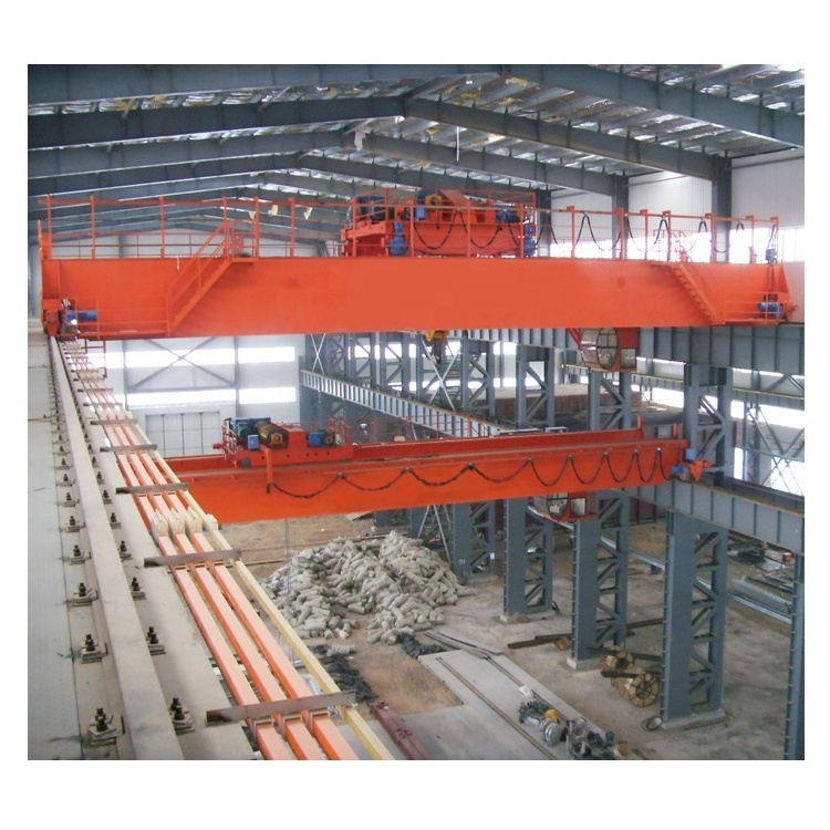 QD model 300 ton 320  European 350 Ton double girder beam used electric overhead traveling bridge cranes in workshop for sale