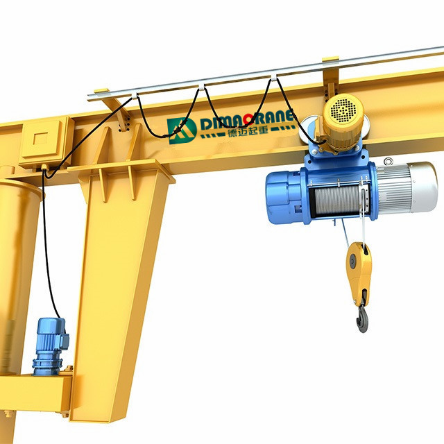 1 t 2 ton free standing used jib crane design for sale with CD wire rope hoist price