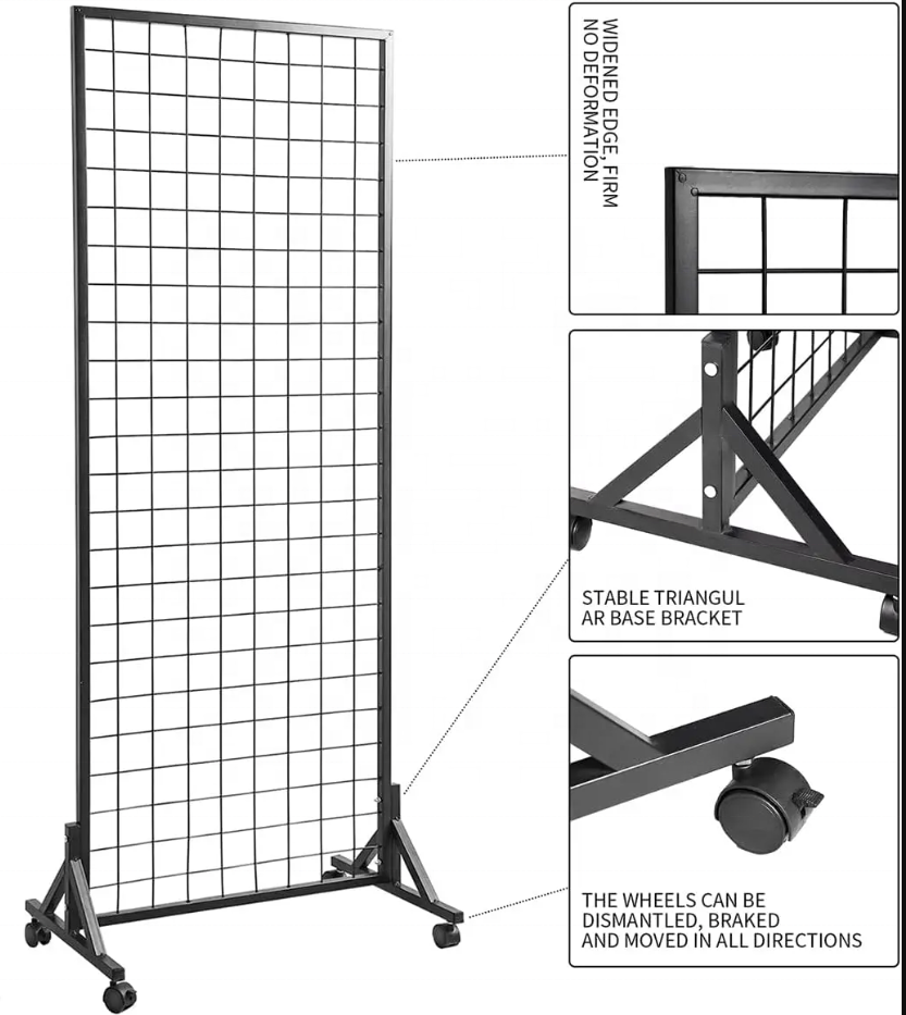 Girdwall Panel Tower,  Grid Wall Display Rack, grid wall panels