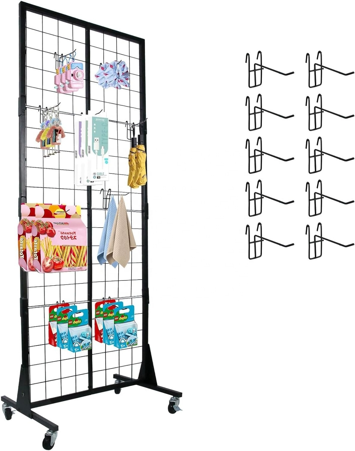 Girdwall Panel Tower,  Grid Wall Display Rack, grid wall panels