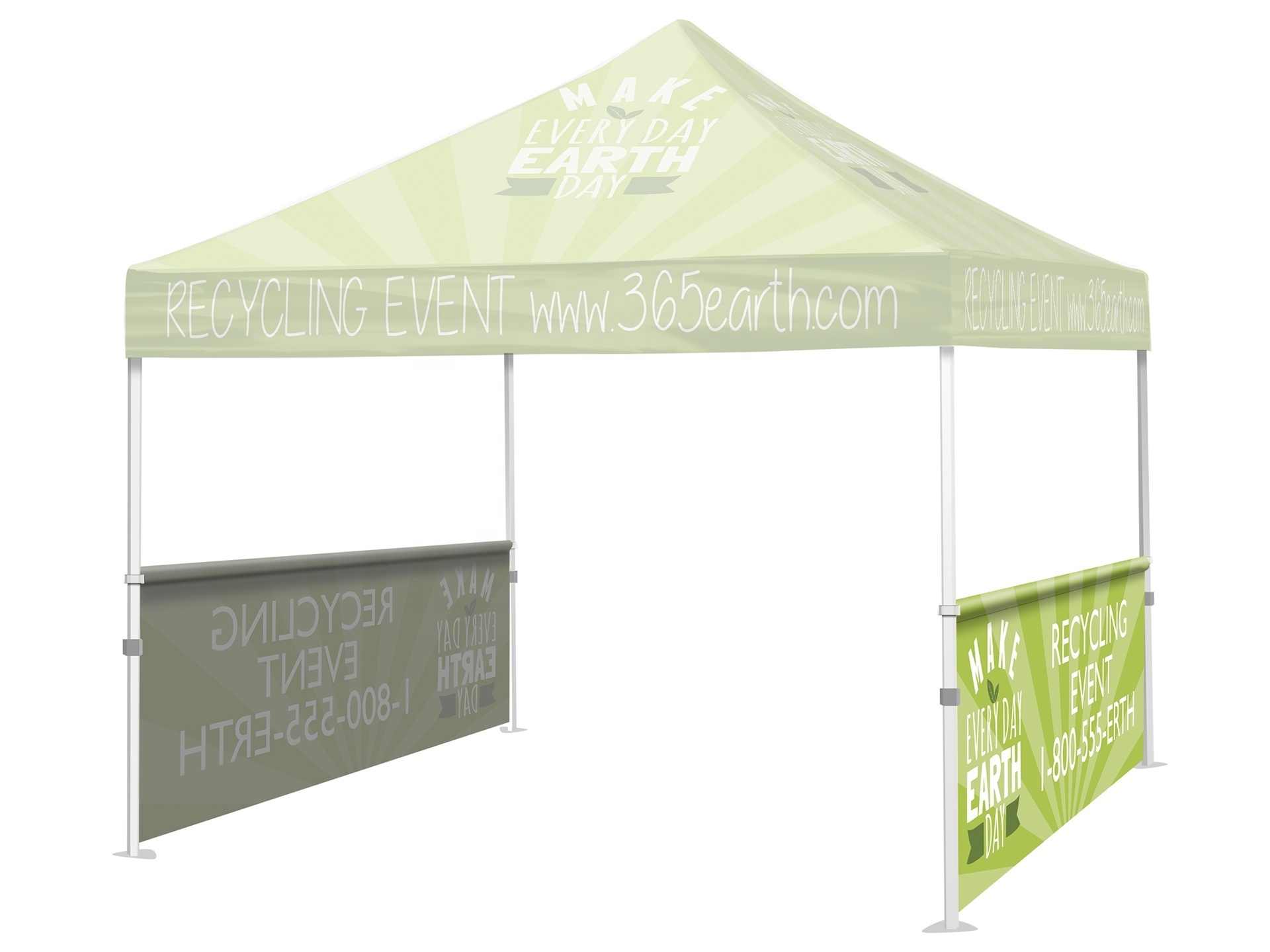 Trade Show Tent 10*10ft 40mm Hexagon Tent Half Wall (Full Color)