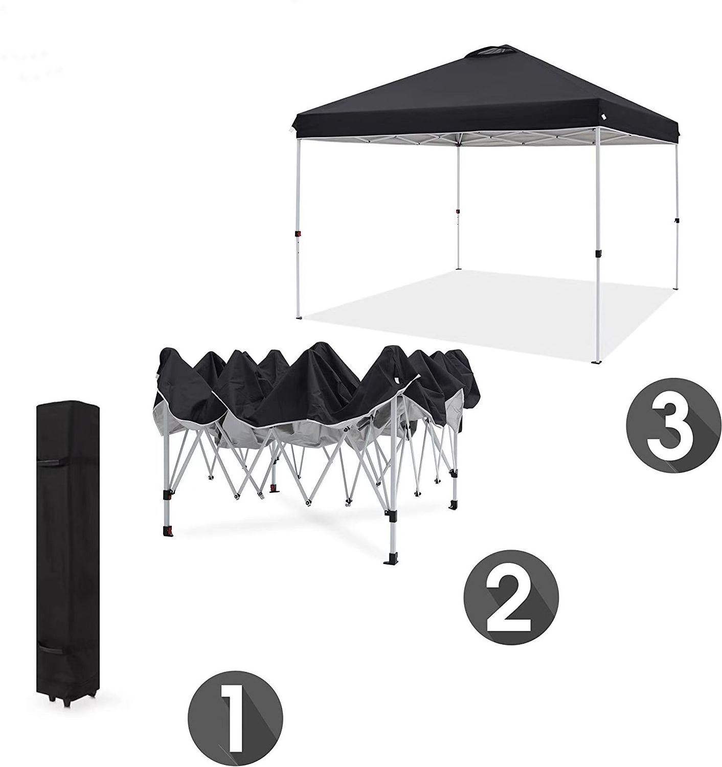 10X10ft Pop Up Canopy Tent Outdoor Heavy Duty Commercial Instant Canopy