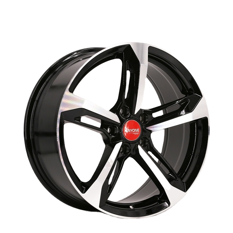 A014 Professional Manufacture Hot black 5*112 rims 17 18 19 inch