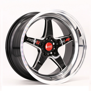 689F Five Spoke Auto Rims Popular Design15 inch Rims 4X100 Car Alloy Wheels