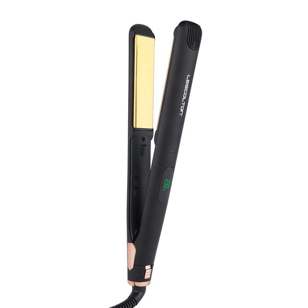 Lescolton New Arrival Flat Hair Straightening Iron Ceramic Tourmaline  2 in 1 Hair Straightener And Curler