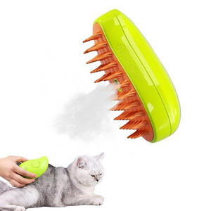 3 in 1 Pet Brushes Self Cleaning Steam Cat Brush for Dog Removing Tangled and Loosse Hair cat steamy brush