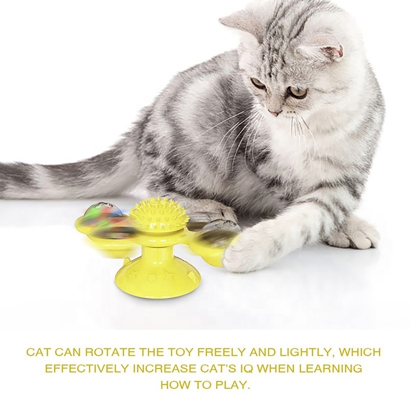 New Trend Kitten Interactive Toy Supplies Rotating Leak Food Cat Feeder Relieve Stress Puzzle Toys For Pet Cat