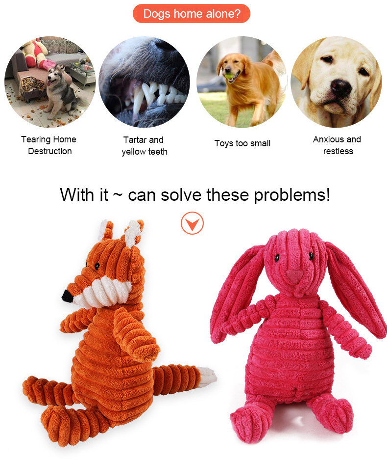 Cute Animal Dog Plush Toy Interactive Crocodile Stuffed Plush Pet Toys Relieve Boredom Toys For Dogs