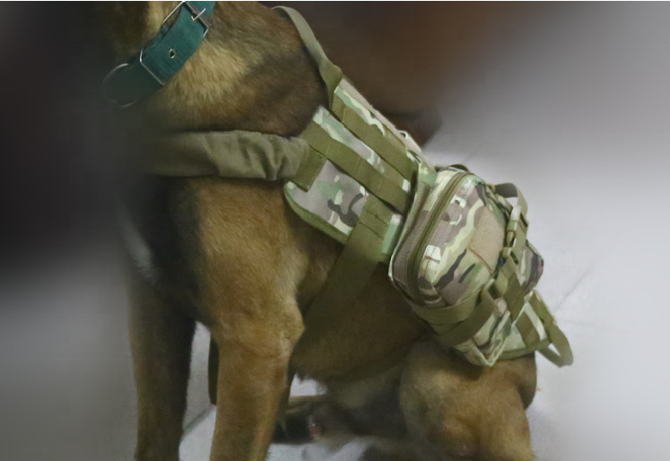 Outdoor Patrol Tactical Dog Vest Clothes Camouflage Dog Harness Backpack