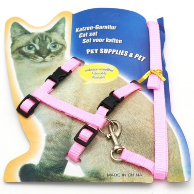 Pet Supplies Walking Travel Small Pet Dog Cat Harness And Leash Nylon Adjustable Cat Harness