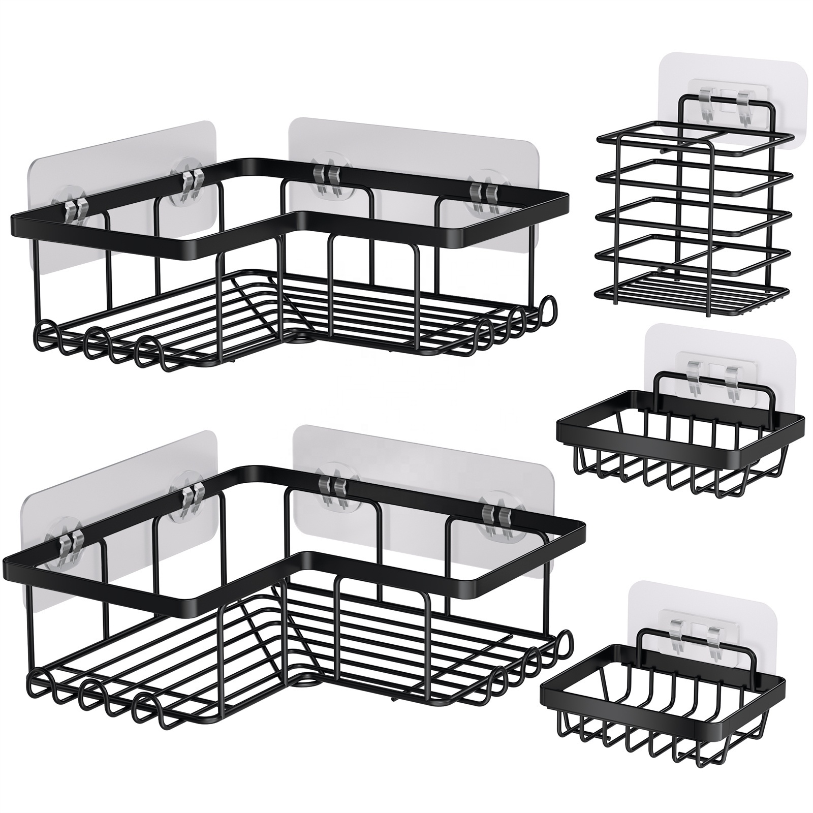 Steel Wall Mounted Shelf Organizer Corner Storage Racks & Shelving Units Bathroom Shower Caddy Rack Hanging Shower Caddies