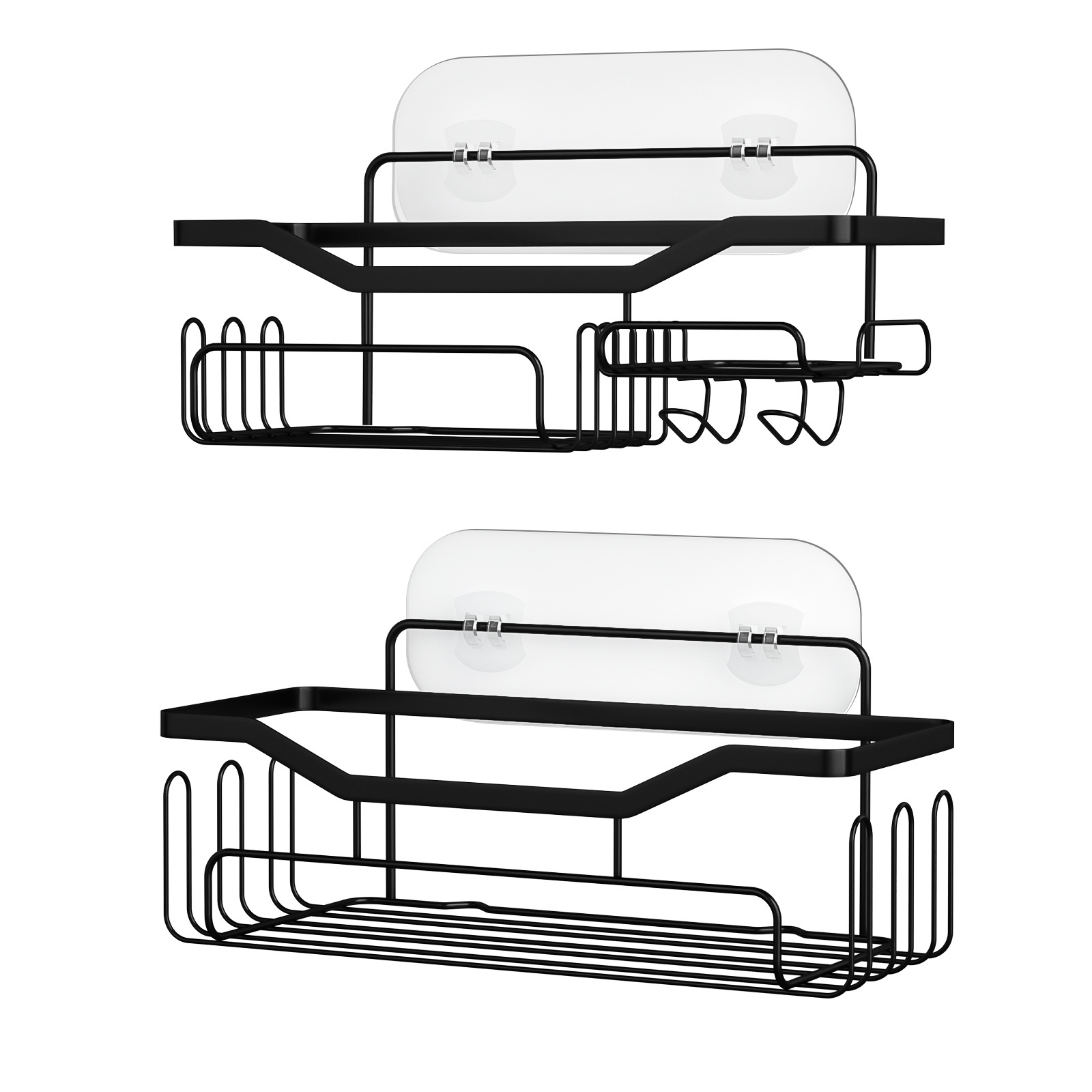 New Hot Sell Stainless Steel Black Shower Caddy Bathroom Shelf Organizer