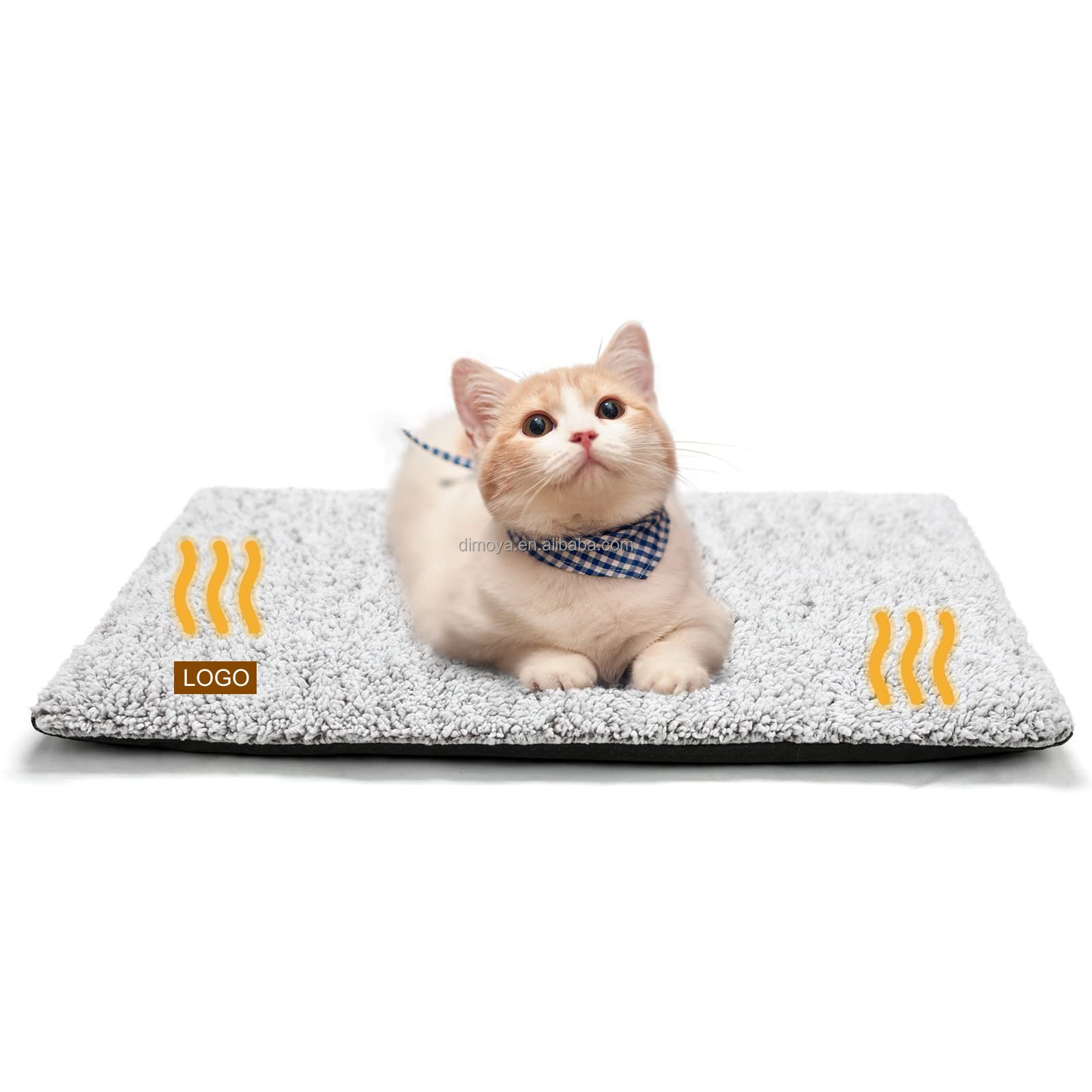 Custom Pets Cat Bed Self Heating Pet Mat Blanket No Electric Self Warming Dog Blanket Cushion Extra Warm Self Heated Cat Pad