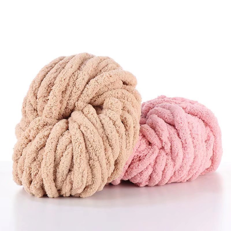 Dimuni 250g 2cm Hand Knitting Crochet Bulky Thick Giant Fancy 100% Polyester Soft Chunky Chenille Yarn