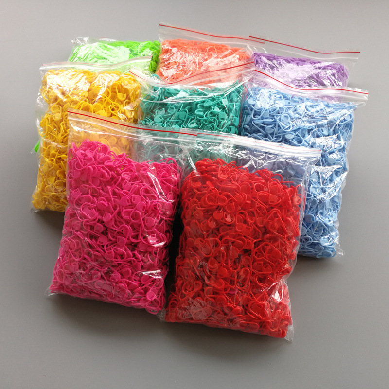 1000pcs Pastel Color Stitch Marker Knitting Plastic Crochet Hook Set Knitting Weave Clip