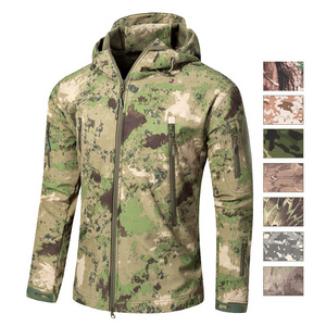 Customized camo Hoodie printing outdoor keep warm waterfowl hunting jacket Hunting camo jacket