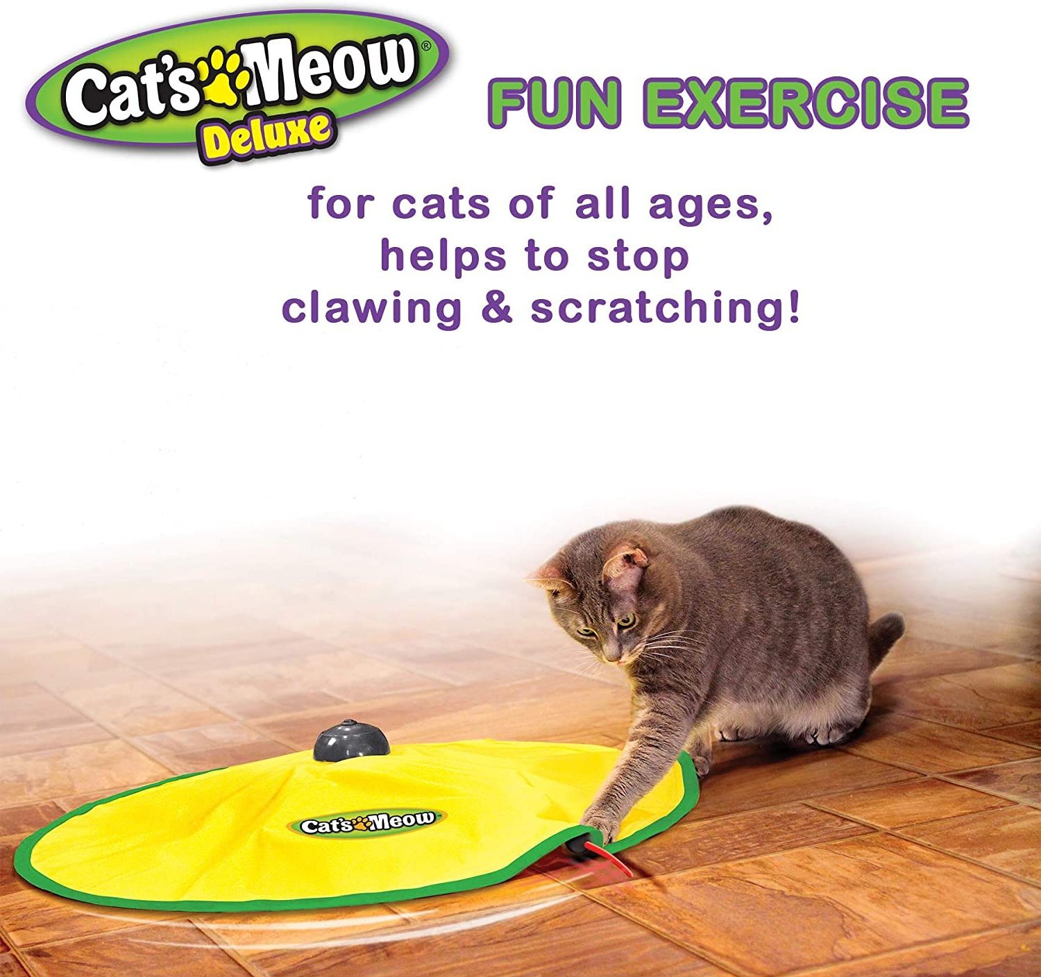 New Design Electric Cat Toy Relieve Boredom Teaser 4 Speed Regulation Automatic Chase Toy Cat Turntable