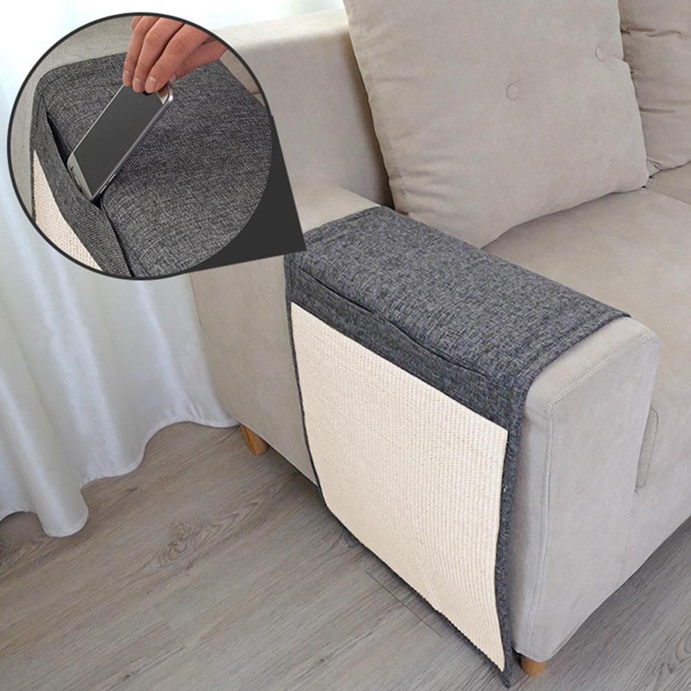 Wholesale Kitten Scratcher Sofa Armrest Protector Anti-Scratch Furniture Sisal Cat Scratch Board